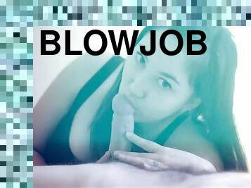 Slow blowjob of his girlfriend