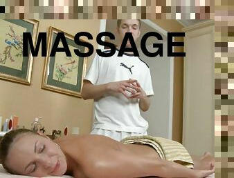 Amy gets her pussy massage