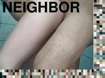 fucking my neighbor while his wife goes shopping ???? in the shower amateur sex ????????