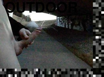 Outdoor Is My Playground! Caught jerking off outside!
