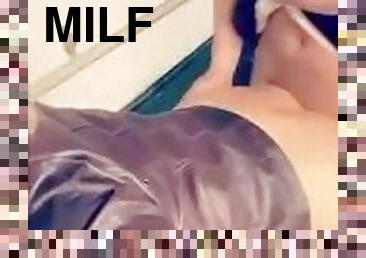 Banging hot milf over lawnmower pt 2