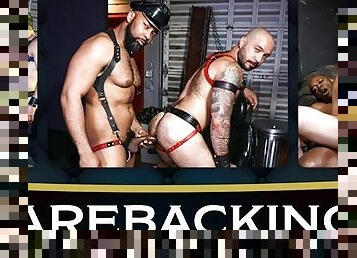 PrideStudios - Barebacking In The The Backroom Compilation - Juicy Hunks Pound Each Other's Asses