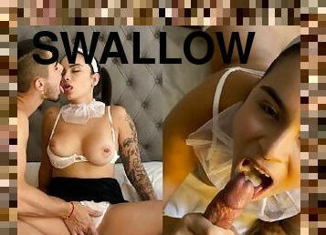 Nun sinned and I cummed in her mouth! She swallow it