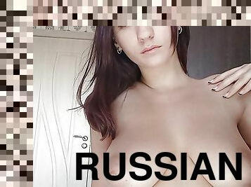 big tits of a Russian student are cool combined with a big ass and a delicious clitoris