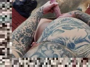 Public wank and load