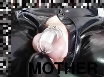 dilettant, erotisch-mutti, sklavin, füße, gesichtspunkt, mutter, latex, sack, cuckold, herrin