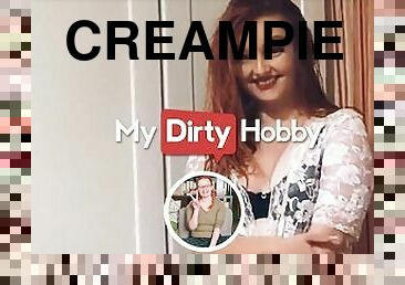 MyDirtyHobby - Redhead Beauty In Stockings Iva_Sonnenschein Gets Creampied After A Quickie