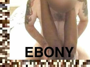 ebony babe sucking and fucking again