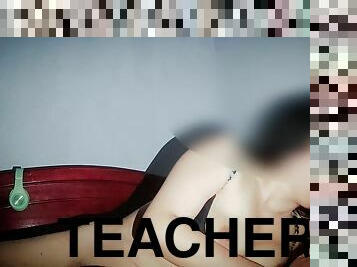 This Schoolgirl Will Stay At Her Teachers House Like Rapreobechanron To Give Him A Happy Massage