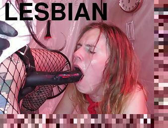 Dirty fetish and brutal female domination between lesbians