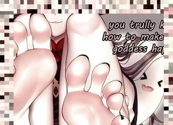 Anime Feet JOI with Hu Tao(femdom, feet, edging, humiliation, domination, JOI)