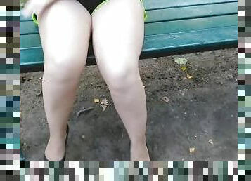 Crossed Legs in park