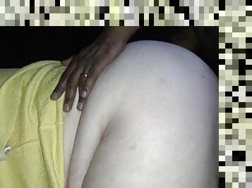 BBW ass fucked in porn theater
