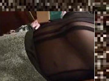 Nipple Flashing and Public Masturbation waiting for Delivery Exhibitionist Slut Caught