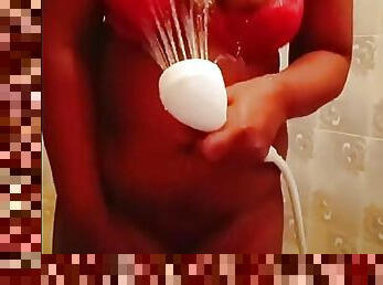 Horny Aunty Video chat with fans while Bathing Wearing only Bra and Panty