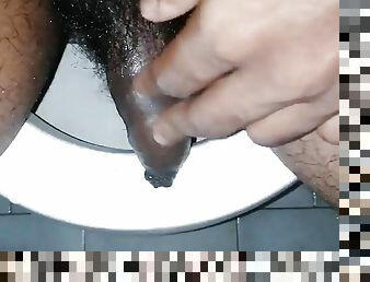 Bathroom small black cock XXX showing nude
