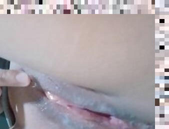 Creampie, he fcked me hard and cum inside of me.