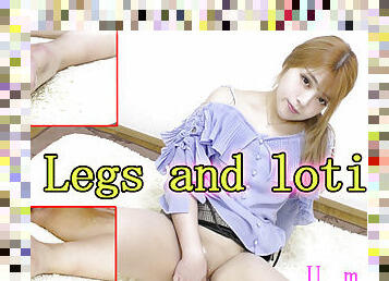 The legs and lotion - Fetish Japanese Video