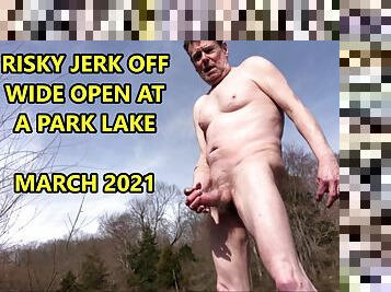 RISKY STUPID LAKE SIDE JO AT PUBLIC PARK MARCH 2021