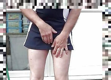 Kim wee-wee&#039;s her netball panties