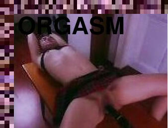 orgasme, fisse-pussy, skolepige, sprøjte, amatør, teenager, legetøj, bdsm, blond, knepning-fucking