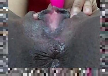 clítoris, extremo, orgasmo, coño-pussy, negra-ebony, negra, corrida, guapa, húmedo