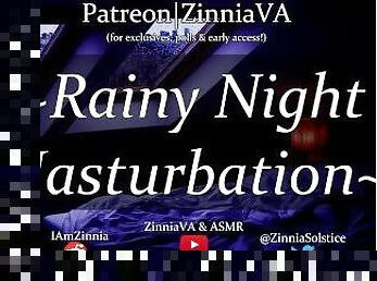 [M4A] ~Rainy Night Masturbation~ [Short][Real Masturbation, Orgasm][Lube][Wetnoises][Breathy]