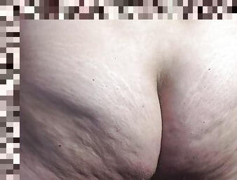 BBW cheating wife with a big boobs gets another one impregnation creampie in sloppy seconds! - Milky Mari