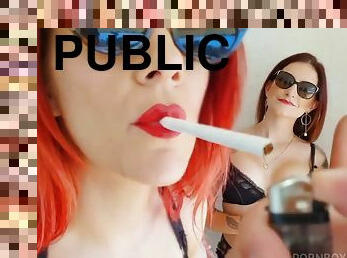 Pissing In Public Random CockSucking 4 Girl Slut Vacation - PissVids