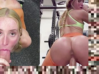 MadisonMoore - Perfect bubble butt fucked in the gym