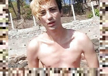 Twink at beach ??