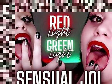 Sensual Red Light Green Light Jerk Off Instruction - FemDom POV, JOI, Domination, Face Fetish, Games