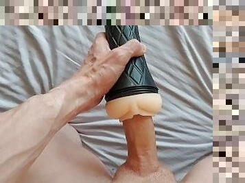 mastubasi, orgasme, vagina-pussy, amatir, penis-besar, seorang-diri, berotot, basah, penis