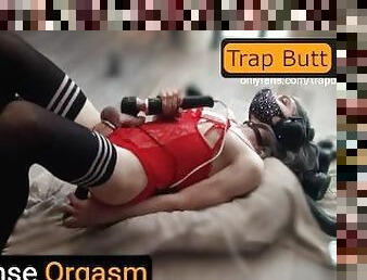 Being stunnded by my orgasm  Sissy Trap