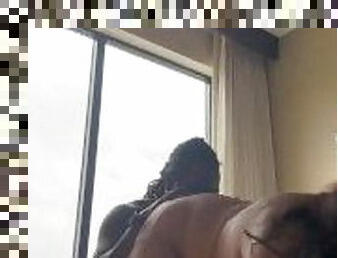 @Toofoul4yall sneaks in Ebony bbw hotel room