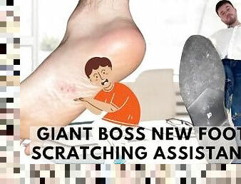 Macrophilia - Giant bosses new foot scratching assistant