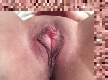 Large clitoris pussy close up