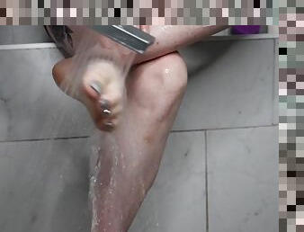 Lonely lonely wife needs to be adored Clean Feet Sheer Socks Soapy Foot Scrub No Talking