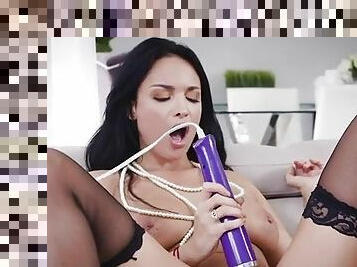 French porn star masturbation video with big tits