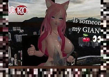 I love TEASING you with my GIANT CAT GIRL TITS!!!! SEXY VTUBER TITTY FUCK!!!!