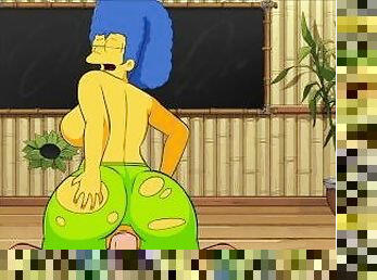 LA BELLA MARGE SIMPSON SALTANDO SOBRE NUESTRA POLLA - HOLE HOUSE