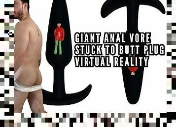 Giant anal vore - stuck to butt plug virtual reality