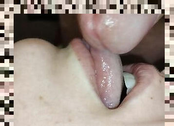 CLOSE UP blowjob real couple homemade