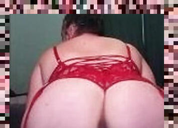 Ass Dance in Red Lingerie