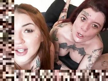 FODI A BUCETA DE DUAS BLOGUEIRINHAS E GOZEI NA CARA DELAS - MALU PAZ E ZARA SNAKE