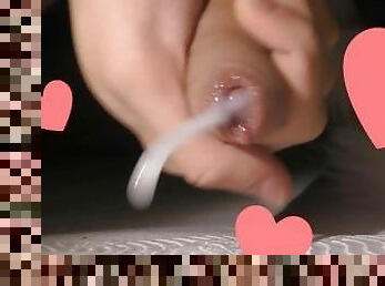 Cumming for you! pov tailplug slomo cumshot