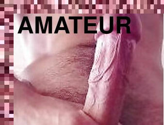 Fit male masturbation and ejaculation