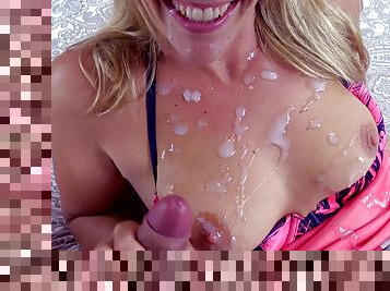 Hot Cumshot Cumpilation 8 Hottest Huge Loads Cum Slut Lilly Handjob Facial Cum On Tits - Hot Milf