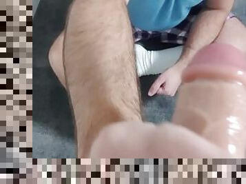 STEP GAY DAD - CAUGHT SNIFFING! - GETTING CAUGHT ENDED UP IN A HAPPY ENDING WHEN DADDY JERKED ME