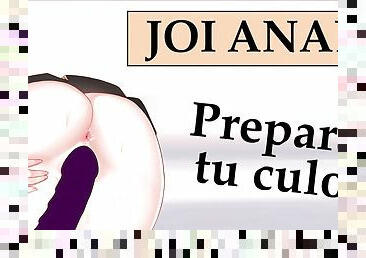 Spanish JOI with anal challenge. orgasm included